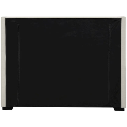 Oxford Beige Linen Textured Fabric King Bed