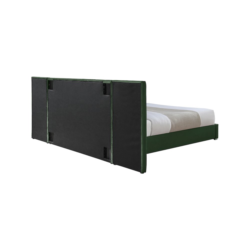 Pablo Green Velvet King Bed