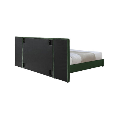 Pablo Green Velvet King Bed