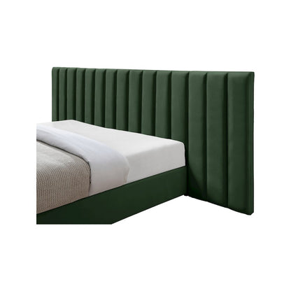 Pablo Green Velvet King Bed