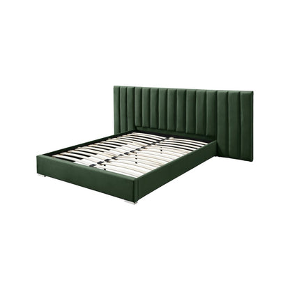 Pablo Green Velvet King Bed
