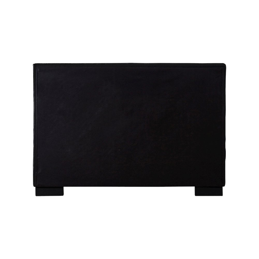 Paxton Black Chenille Fabric King Bed