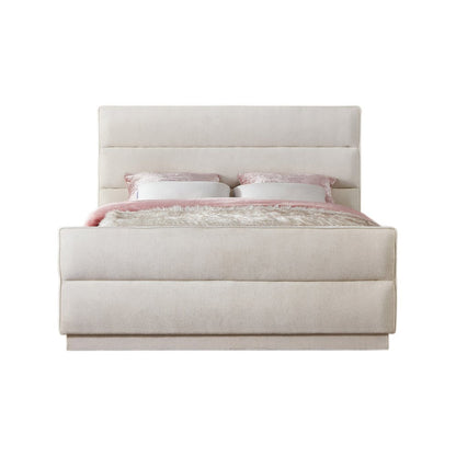 Paxton Cream Chenille Fabric Full Bed