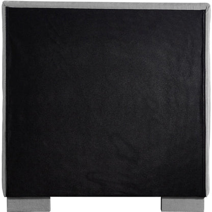 Paxton Grey Chenille Fabric Twin Bed