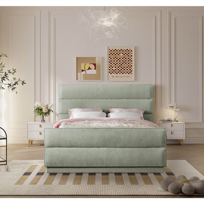 Paxton Mint Chenille Fabric Full Bed