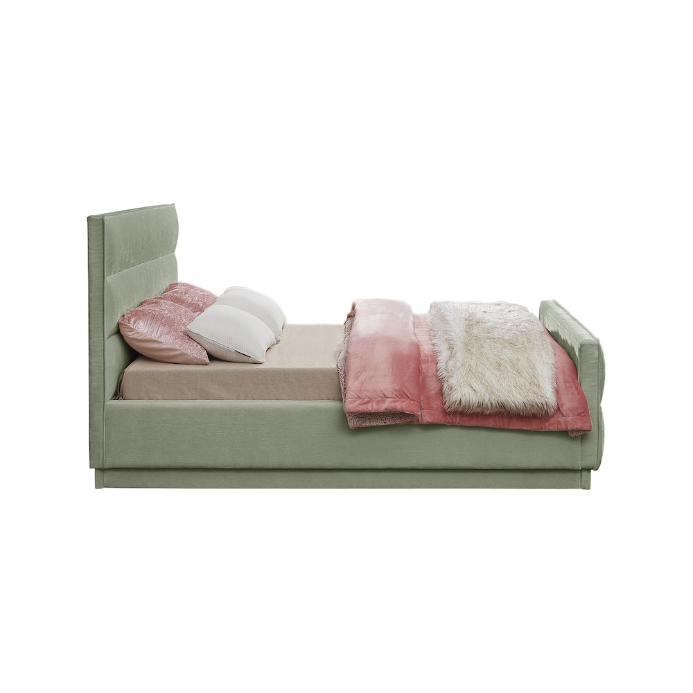 Paxton Mint Chenille Fabric Full Bed