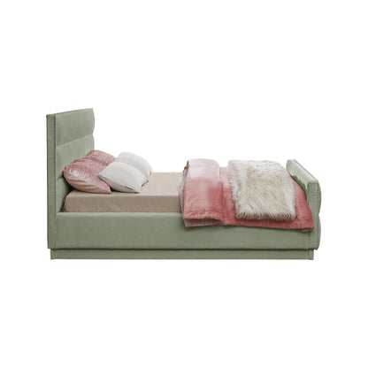 Paxton Mint Chenille Fabric Full Bed