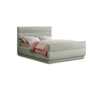 Paxton Mint Chenille Fabric King Bed