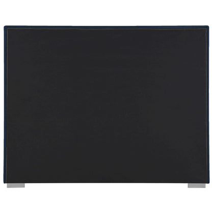 Pierce Navy Linen Textured Fabric Queen Bed