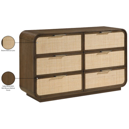Windsor Brown Solid Wood Dresser