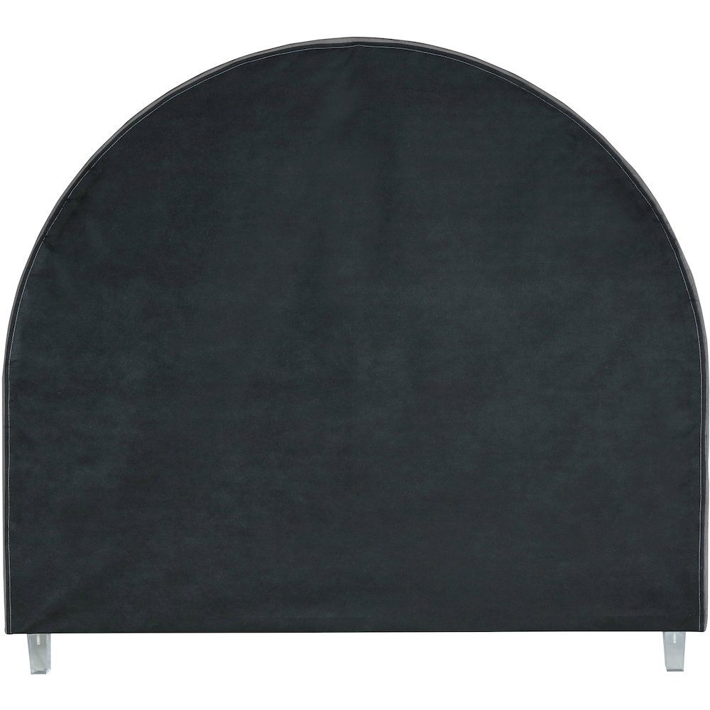 Rainbow Grey Velvet King Bed
