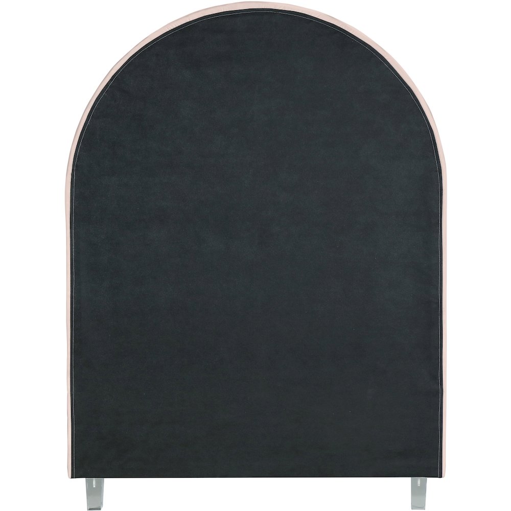 Rainbow Pink Velvet Twin Bed