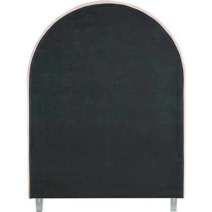 Rainbow Pink Velvet Twin Bed