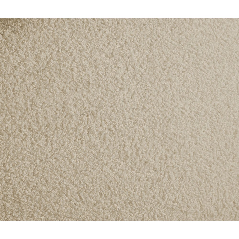 Rudy Beige Teddy Fabric Full Bed