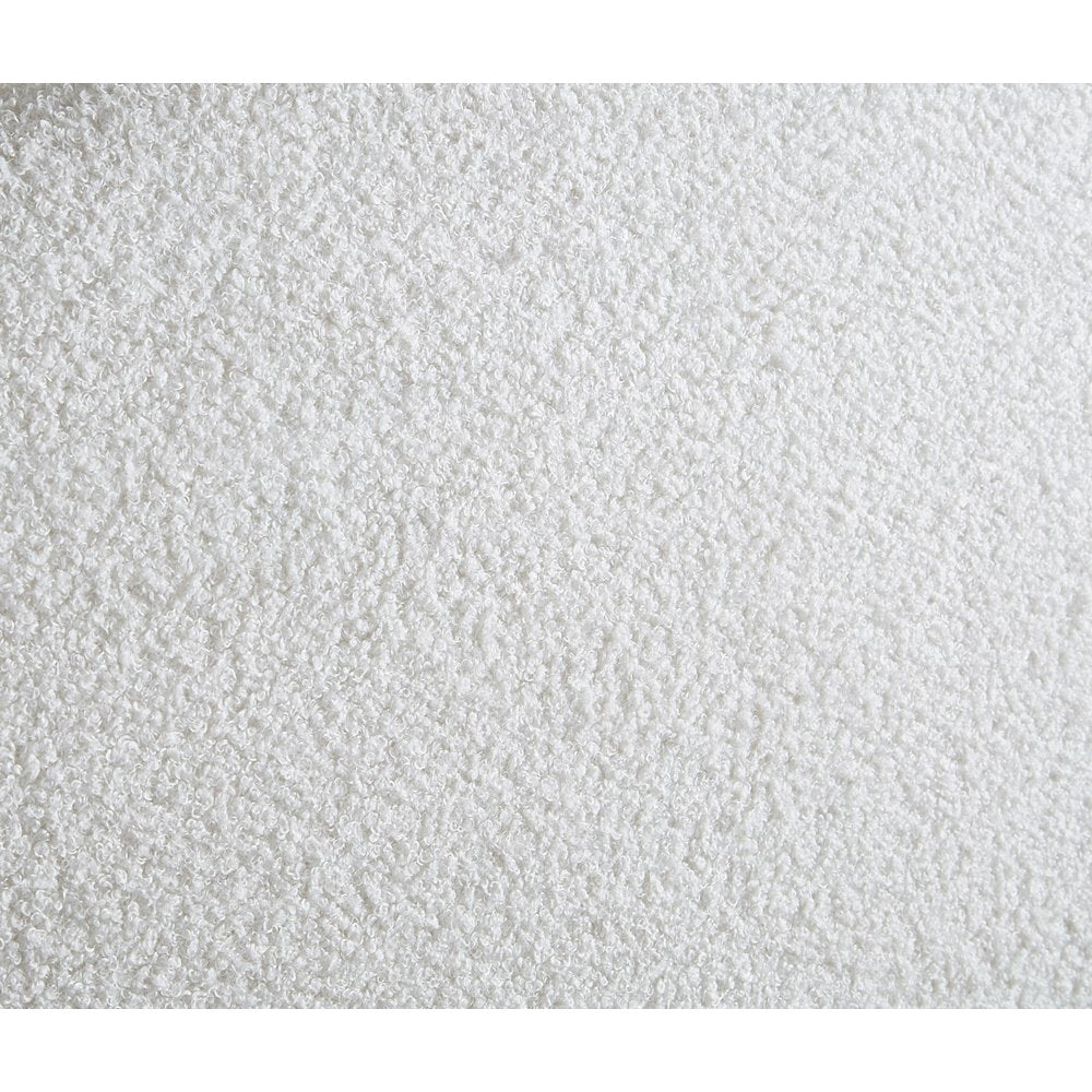 Rudy Cream Teddy Fabric Full Bed