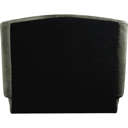 Sandro Green Chenille Fabric Upholstered Twin Bed