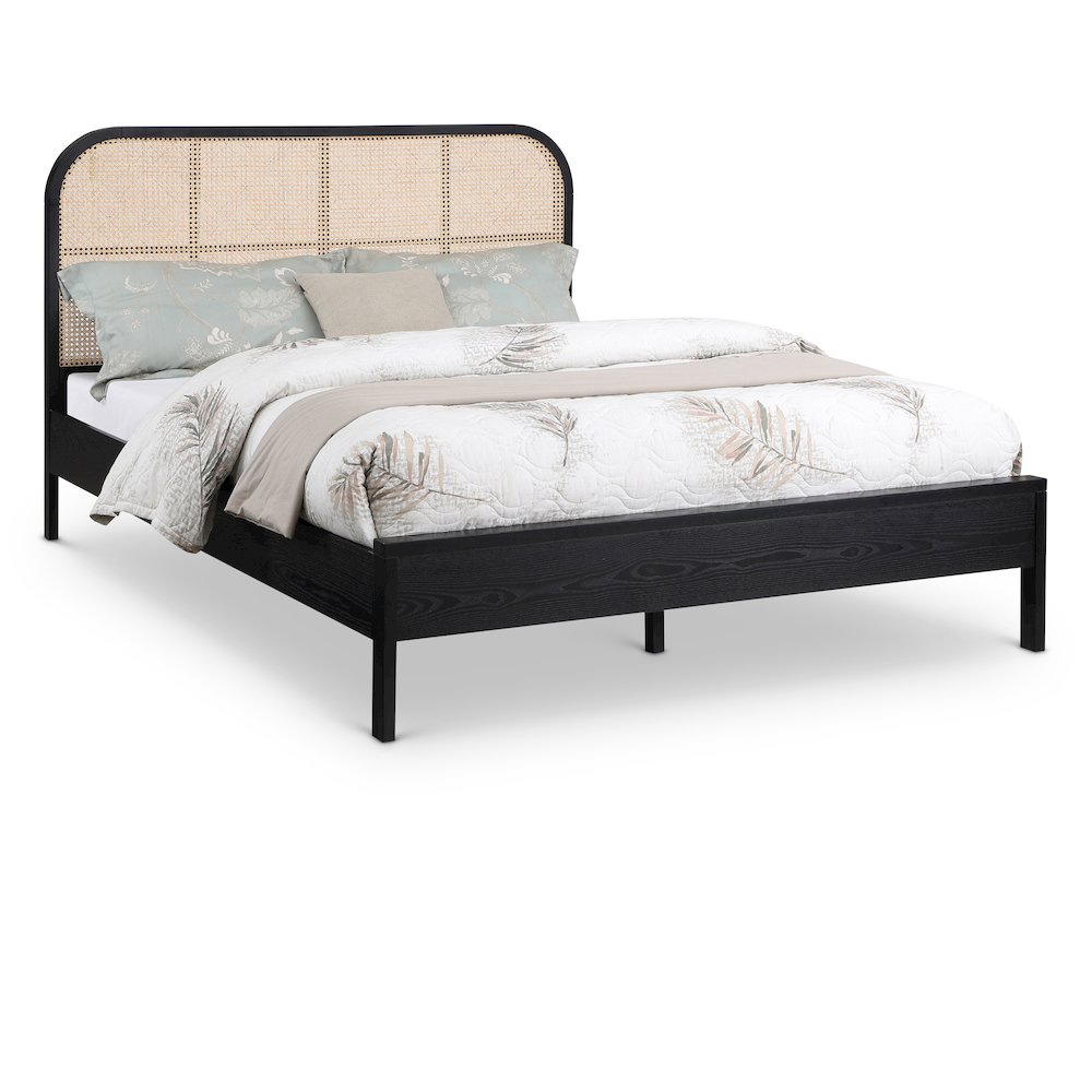 Siena Black Ash Wood Full Bed