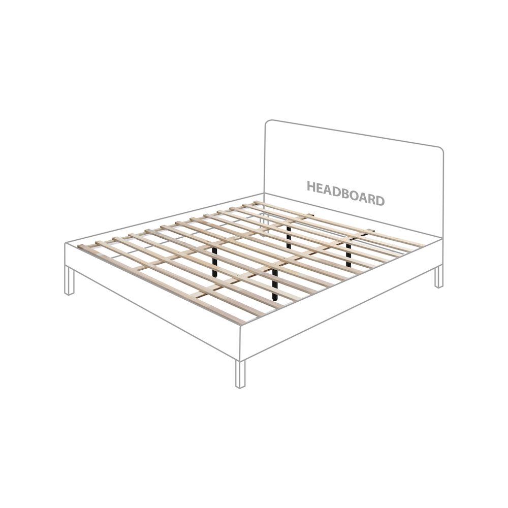 Siena Black Ash Wood King Bed