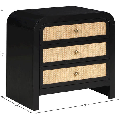 Siena Black Night Stand