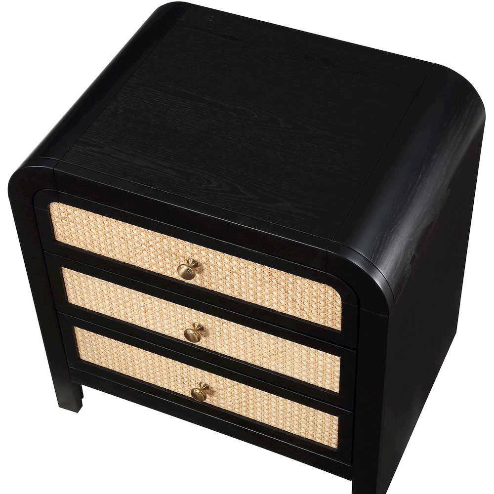 Siena Black Night Stand