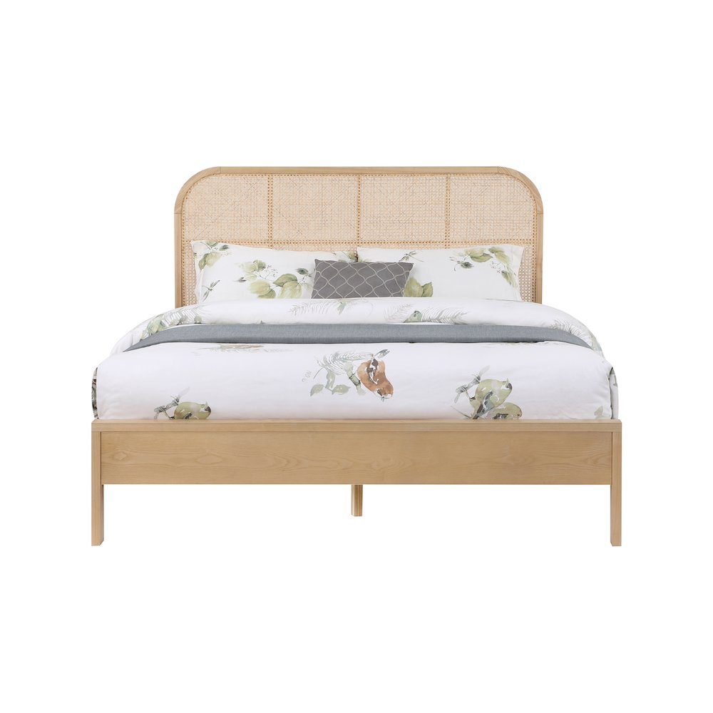 Siena Natural Ash Wood Queen Bed