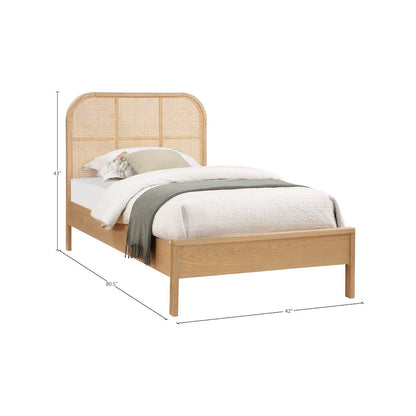 Siena Natural Ash Wood Twin Bed