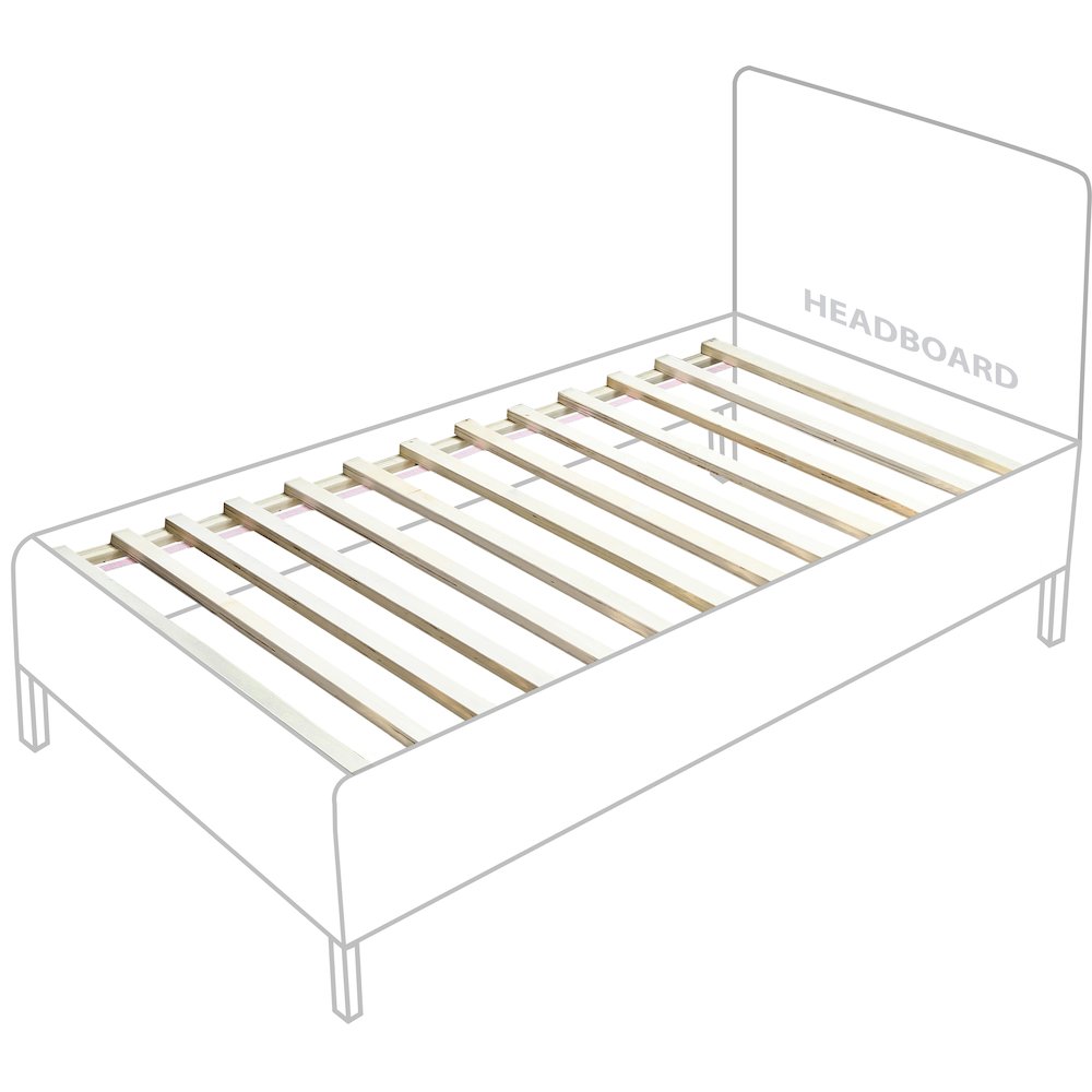 Siena Natural Ash Wood Twin Bed