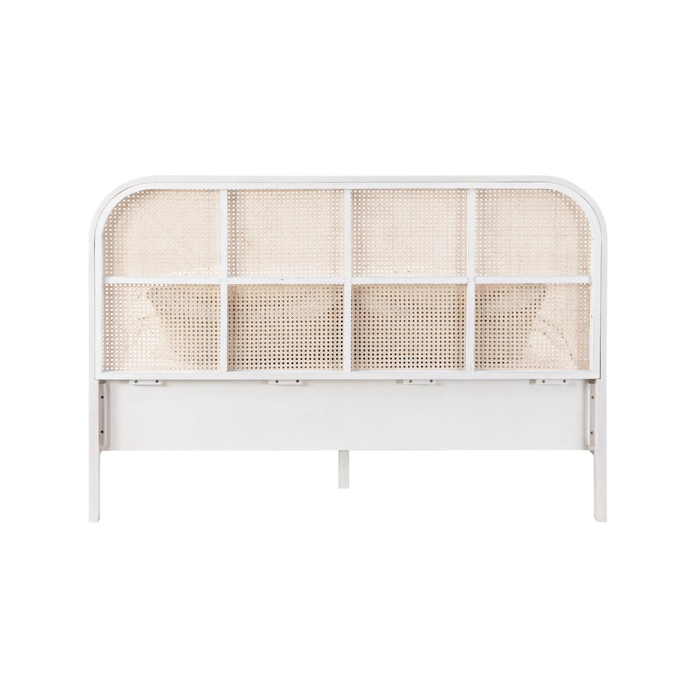 Siena White Ash Wood King Bed