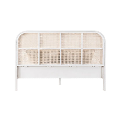 Siena White Ash Wood King Bed