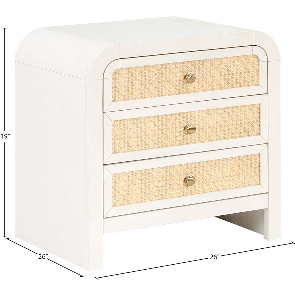 Siena White Night Stand