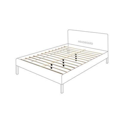 Siena White Ash Wood Queen Bed