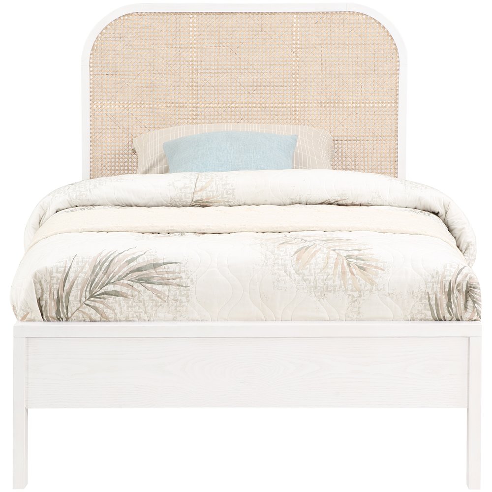 Siena White Ash Wood Twin Bed