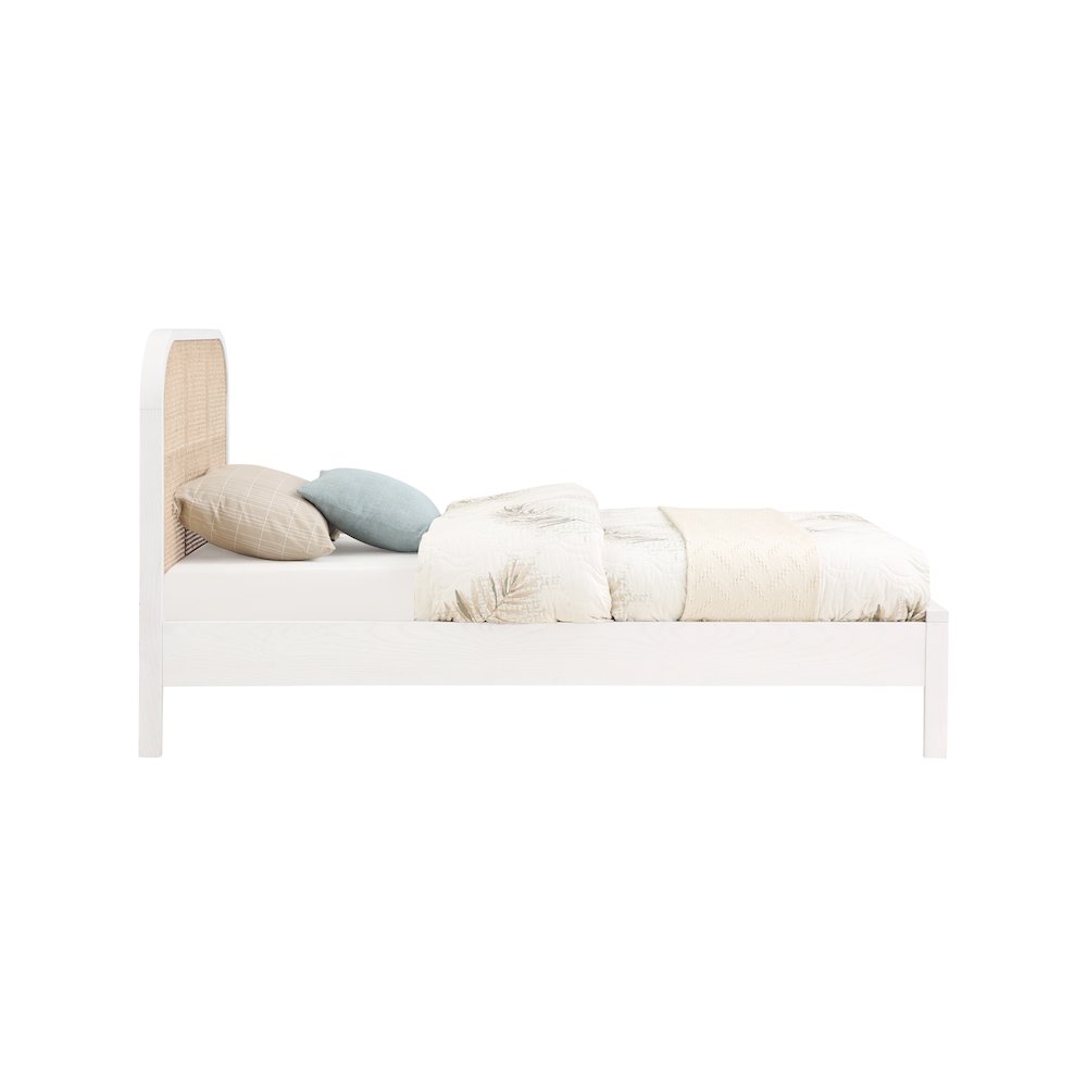 Siena White Ash Wood Twin Bed