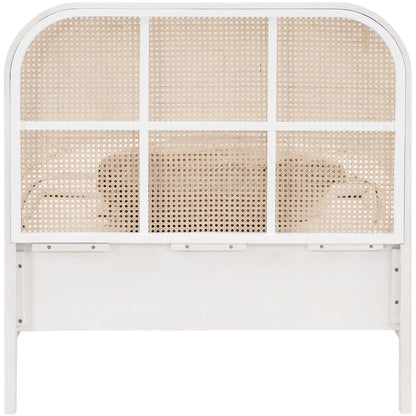 Siena White Ash Wood Twin Bed