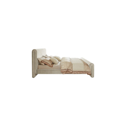 Sloan Cream Velvet King Bed
