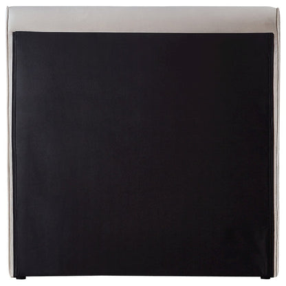 Sloan Cream Velvet Twin Bed