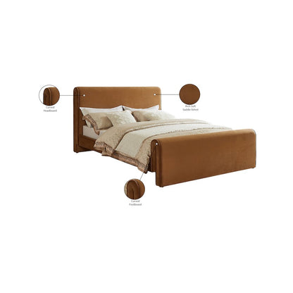 Sloan Saddle Velvet King Bed