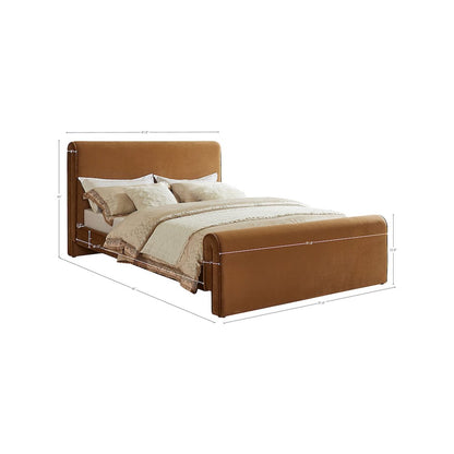 Sloan Saddle Velvet King Bed