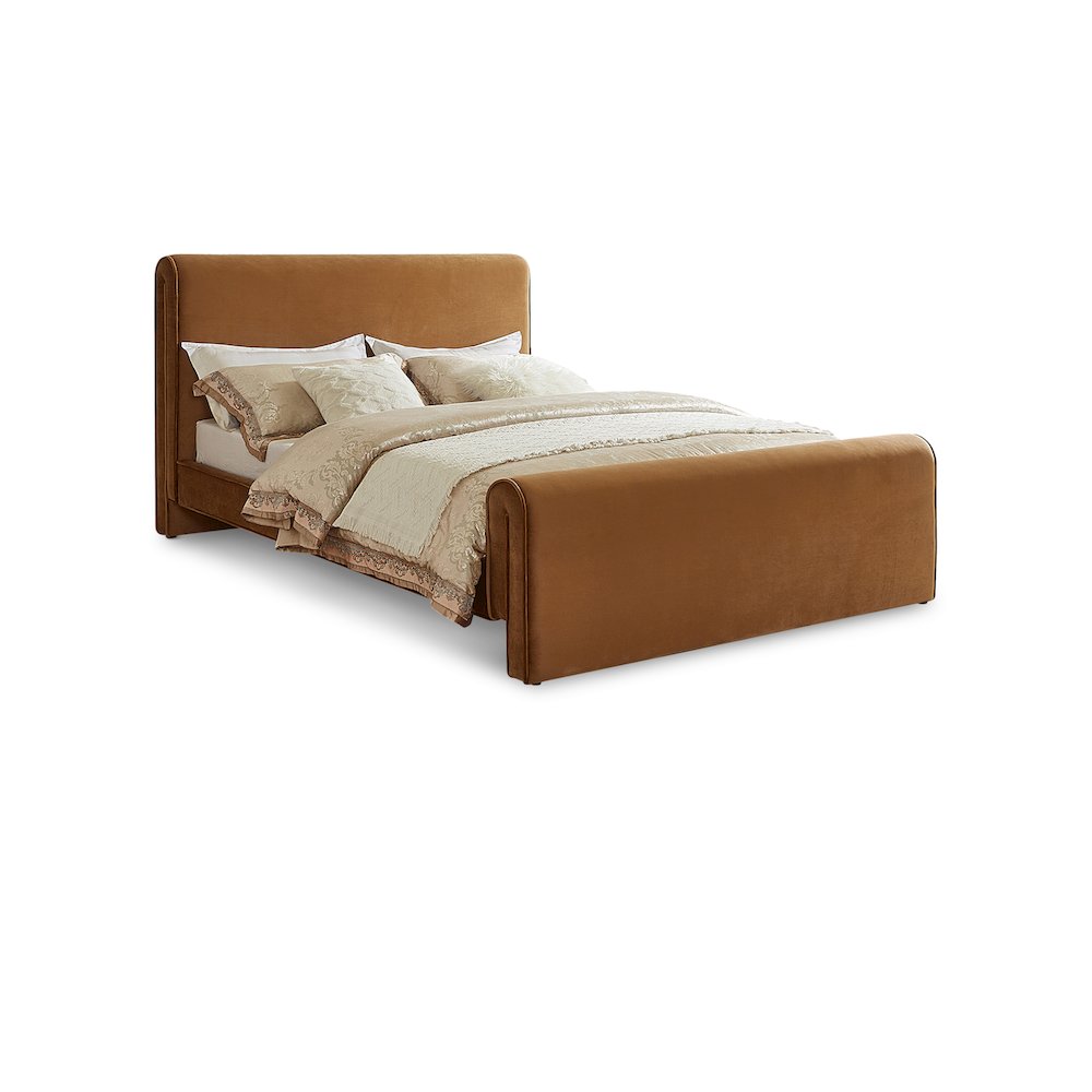 Sloan Saddle Velvet King Bed