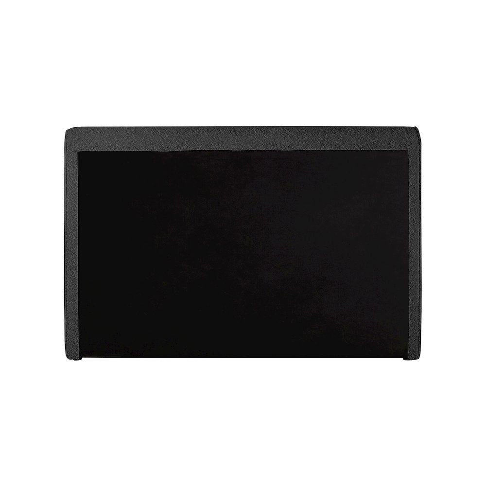 Stylus Black Boucle Fabric Queen Bed
