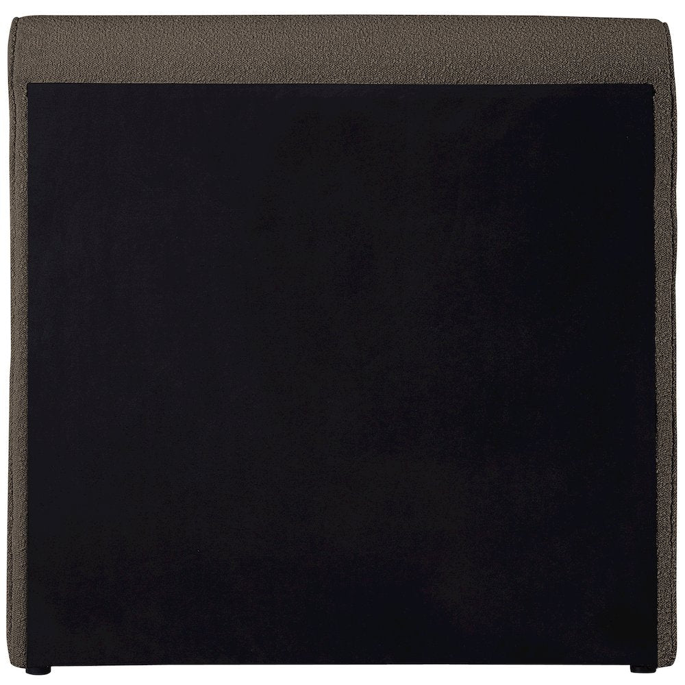 Stylus Brown Boucle Fabric Twin Bed