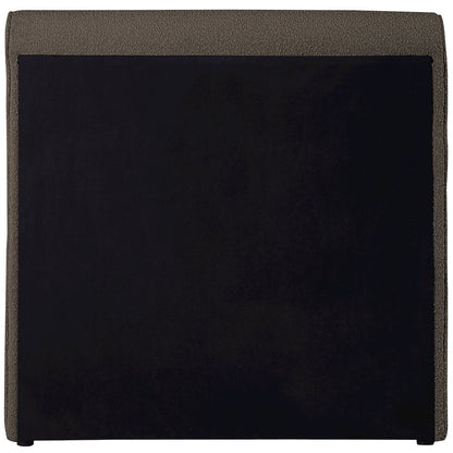 Stylus Brown Boucle Fabric Twin Bed