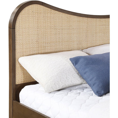 Windsor Brown Solid Wood King Bed (3 Boxes)