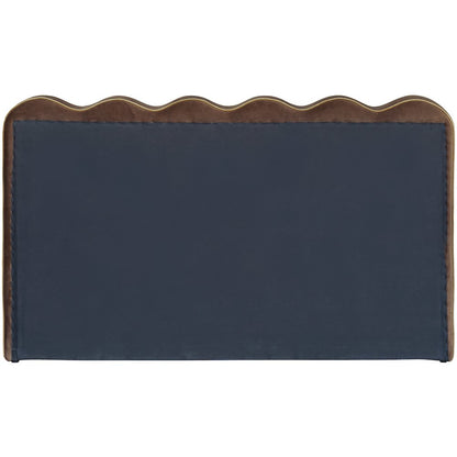 Tempo Brown Velvet Upholstered Full Bed