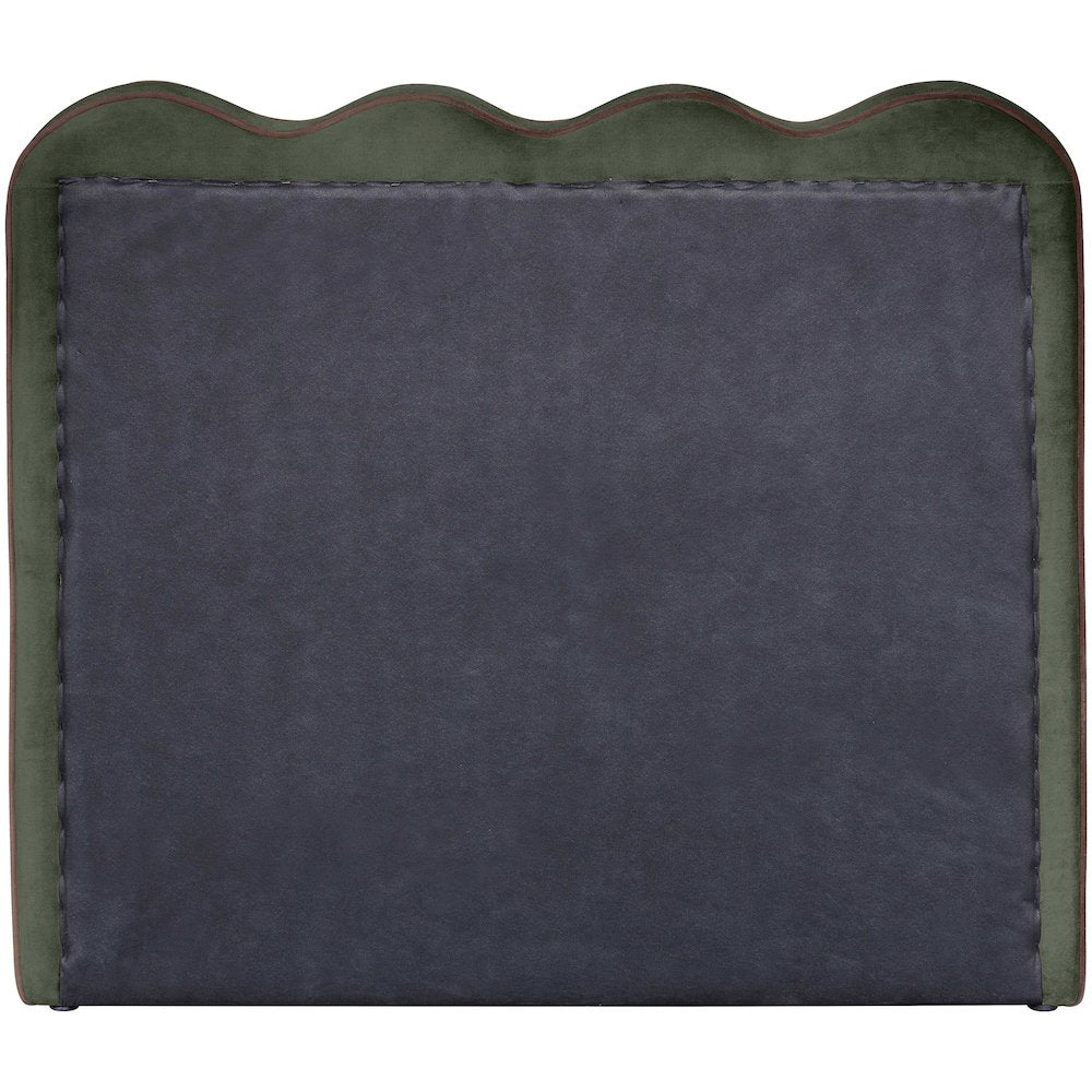 Tempo Green Velvet Upholstered Twin Bed
