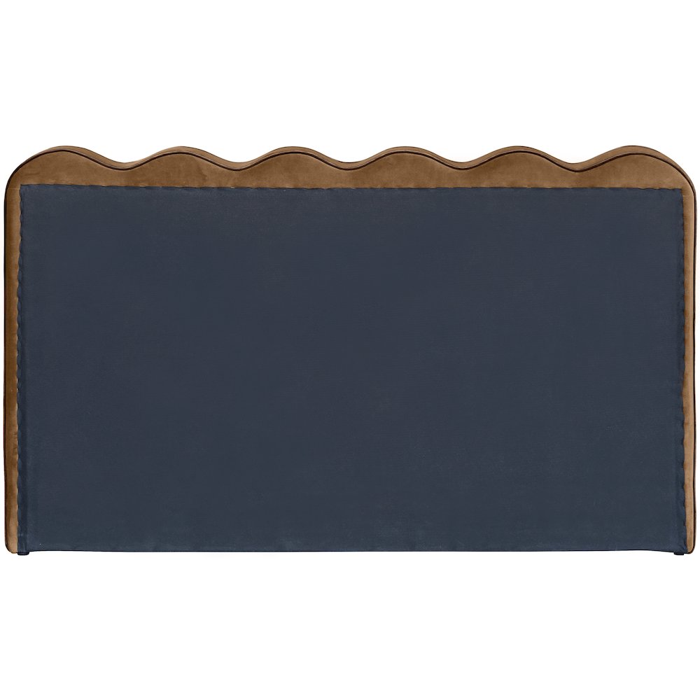 Tempo Saddle Velvet Upholstered Queen Bed
