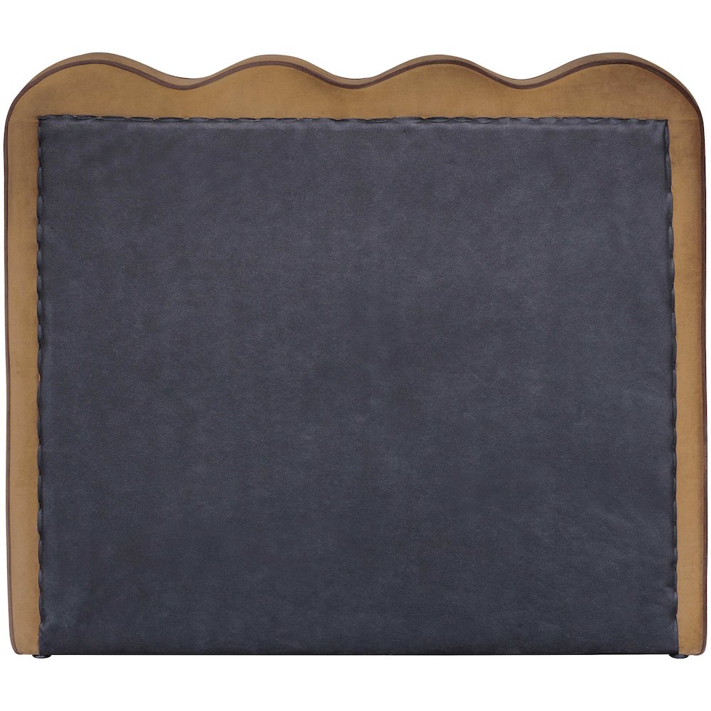 Tempo Saddle Velvet Upholstered Twin Bed