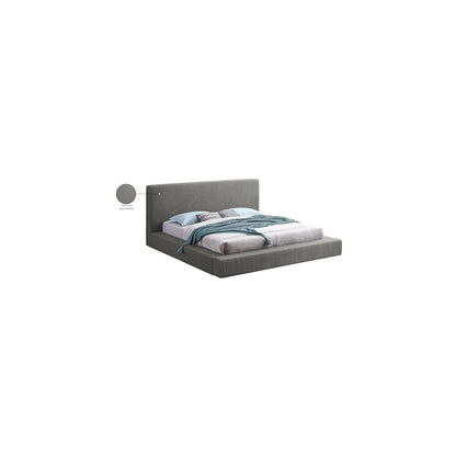 Terra Grey Boucle Fabric Queen Bed