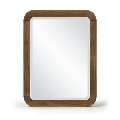 Tiberio Brown Solid Wood Mirror