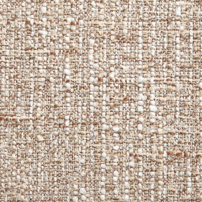 Ravina Cognac Vegan Leather and Linen Textured Fabric Upholstered Counter Stool